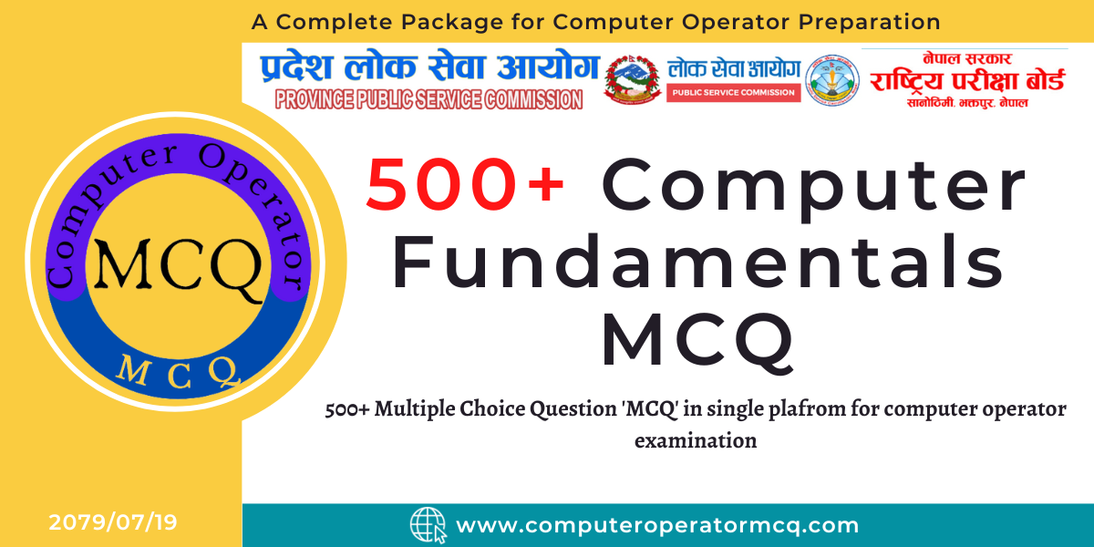 Computer Fundamentals MCQ