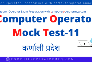 Computer Operator Mock Test-11