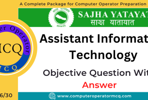 Assistant Information Technology Question Answer